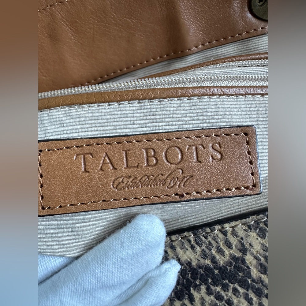 Talbots Tan Leather Shoulder Bag - Picture 13 of 15